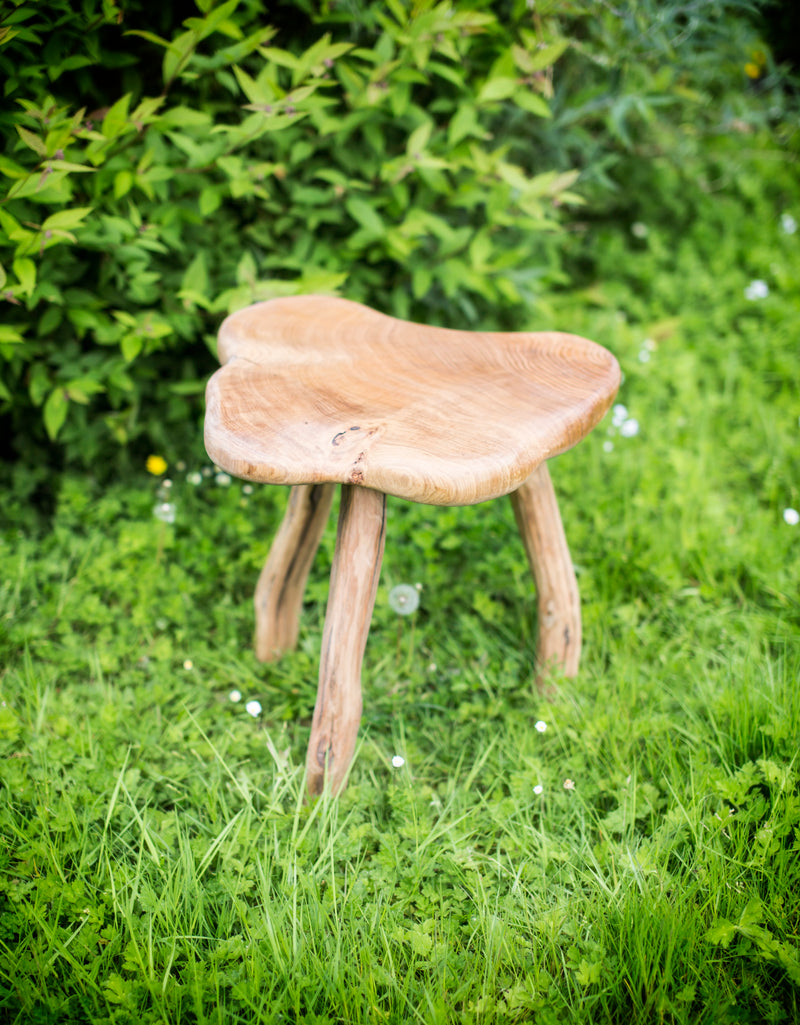 Unique three-legged side table